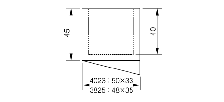 アルミ脚立用ゴム足 寸法図