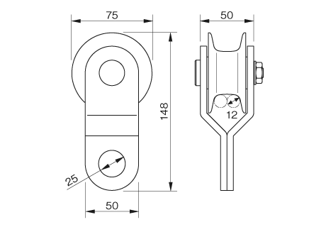 ハーケン75プーリー - 登山用品