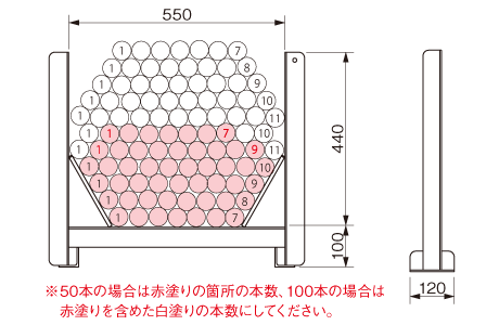 タバネル 寸法図