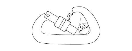 アルミフック 81D 環つき 寸法
